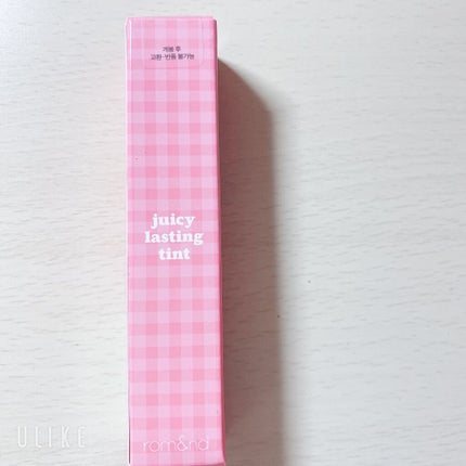 ジューシーラスティングティント/rom&nd/リップティントを使ったクチコミ(4枚目)