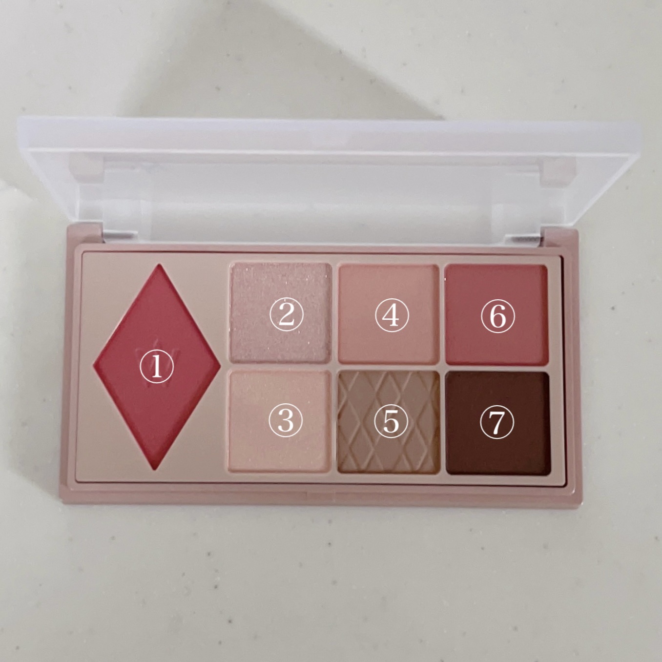 ウォンジョンヨ Ｗ デイリームードアップパレット /Wonjungyo/アイシャドウパレットを使ったクチコミ（3枚目）