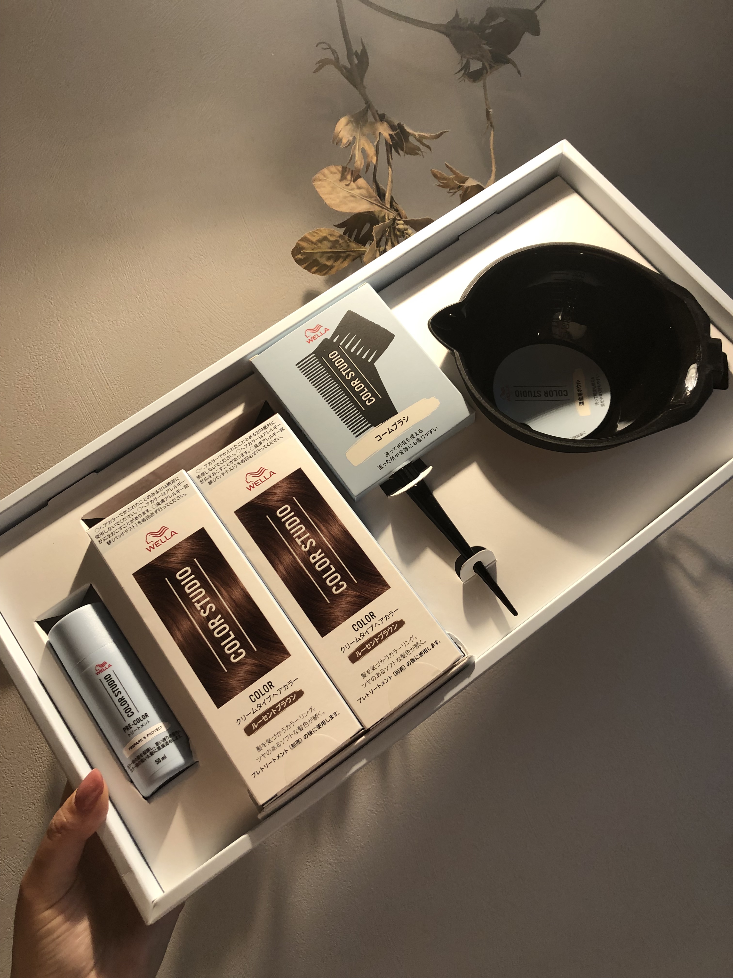 ウエラ カラースタジオ クリームタイプヘアカラー/ウエラ/ヘアカラーを使ったクチコミ（1枚目）