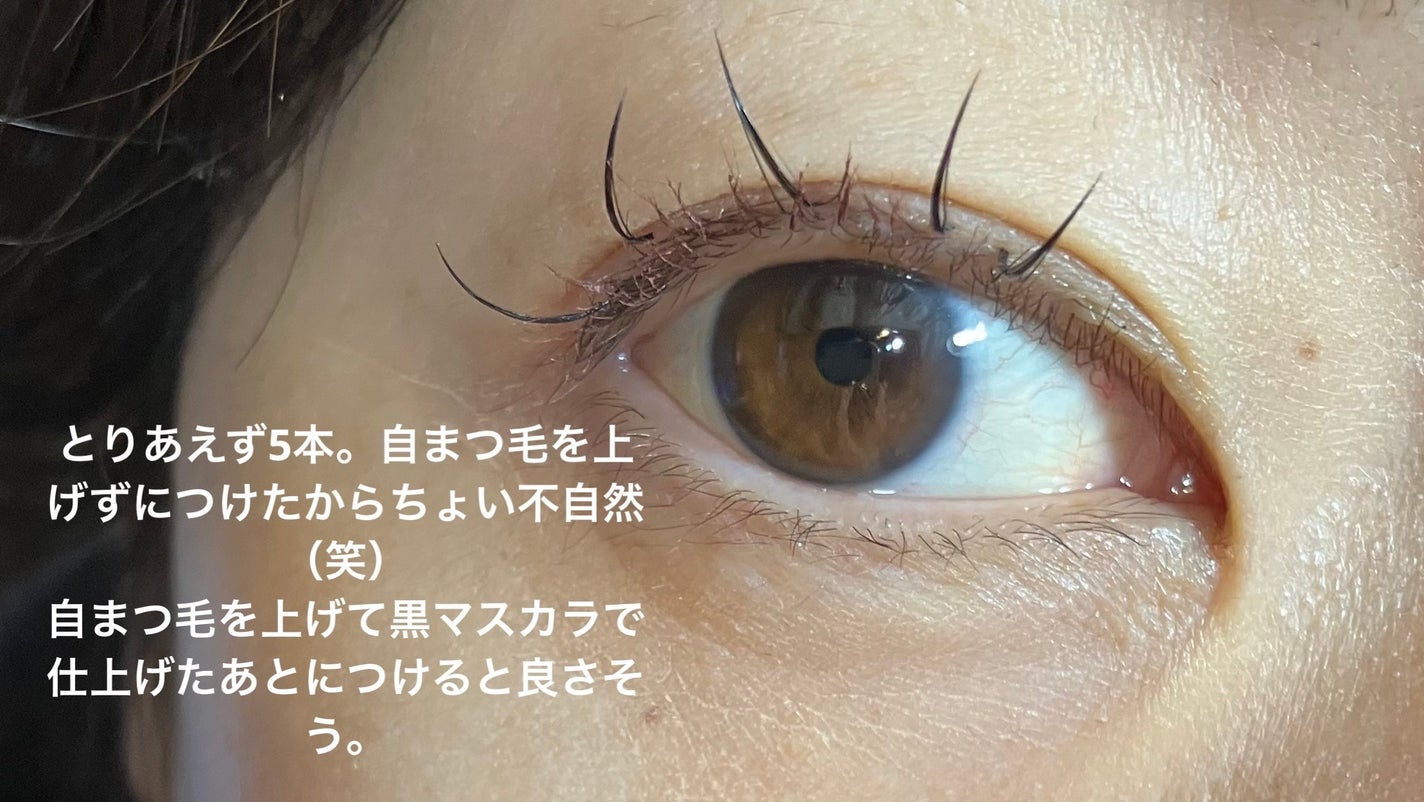 部分用つけまつげ/セリア/つけまつげを使ったクチコミ(3枚目)