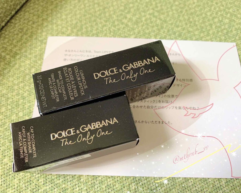 ザ・オンリーワン ルミナスカラー リップスティック/DOLCE&GABBANA BEAUTY/口紅を使ったクチコミ(2枚目)
