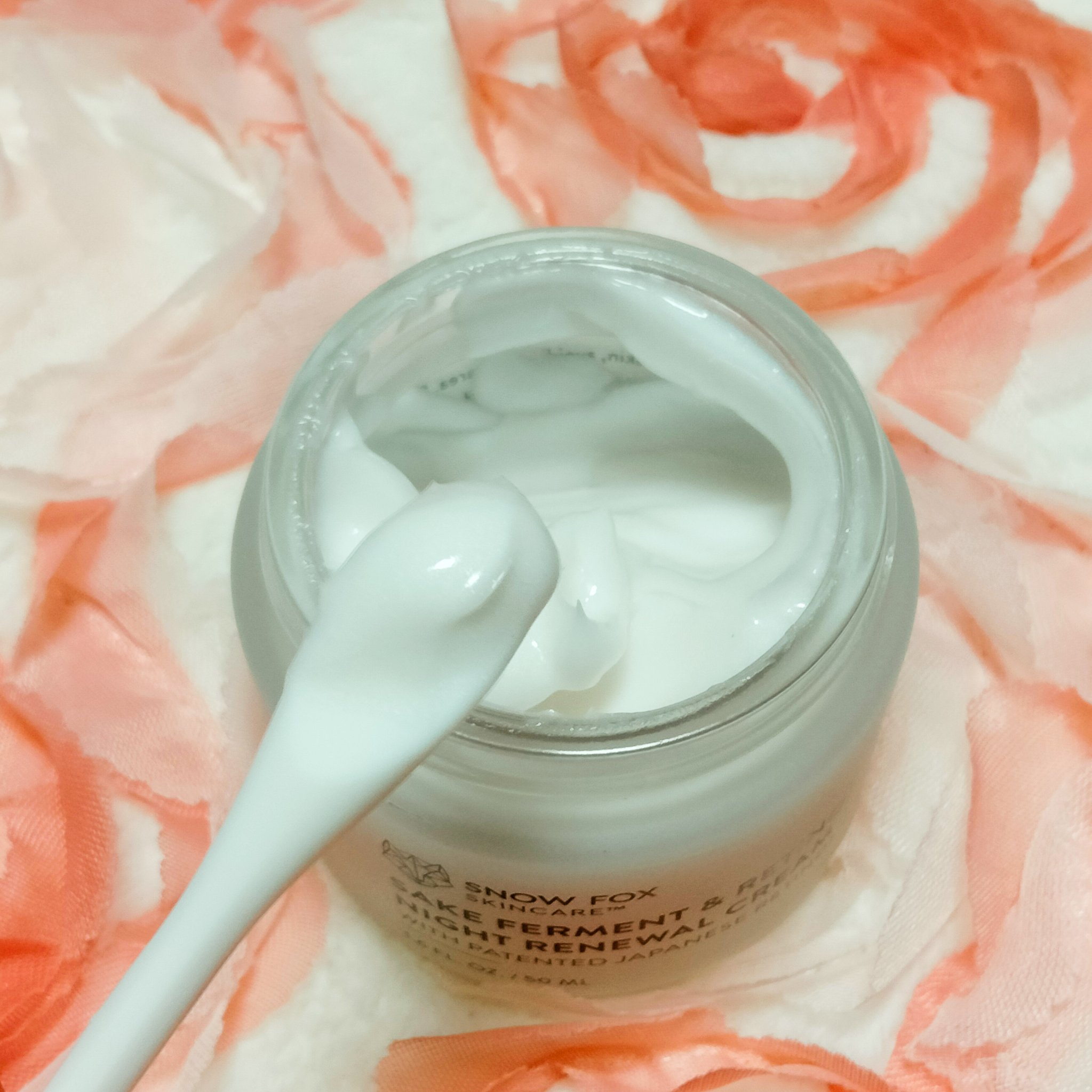 SAKE ナイトクリーム/SNOW FOX SKINCARE/フェイスクリームを使ったクチコミ（3枚目）