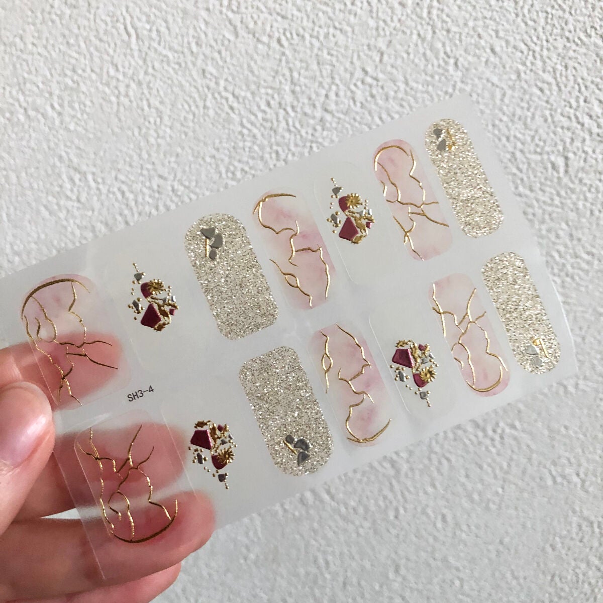 ネイルシール/Qoo10/ネイルシールを使ったクチコミ(2枚目)