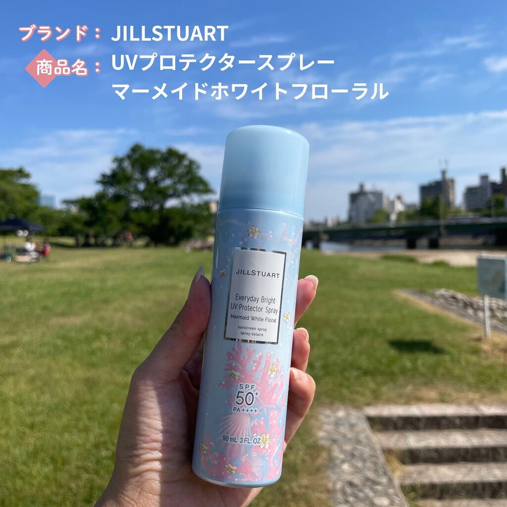 エブリデイブライト UVプロテクター スプレー マーメイド ホワイトフローラル/JILL STUART/日焼け止めミスト・スプレーを使ったクチコミ(1枚目)