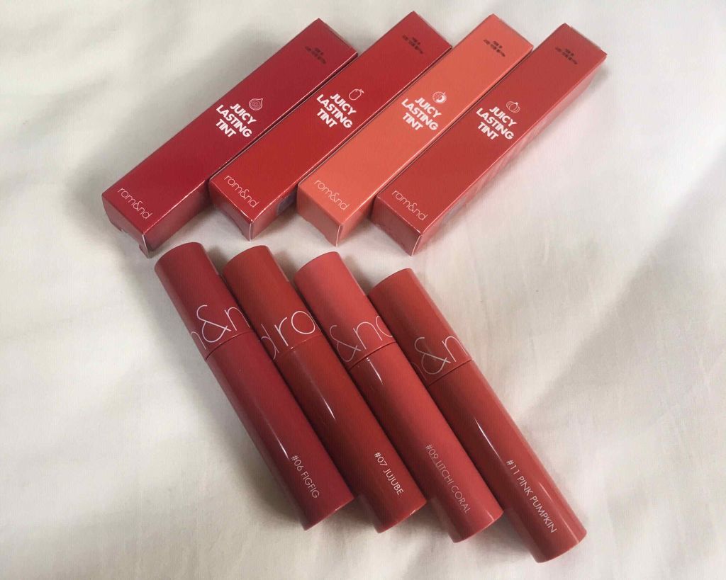 ジューシーラスティングティント/rom&nd/リップティントを使ったクチコミ（1枚目）