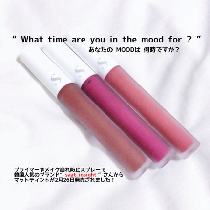 オールタイム ムード ベルベットティント/saat insight/リップティントを使ったクチコミ(2枚目)
