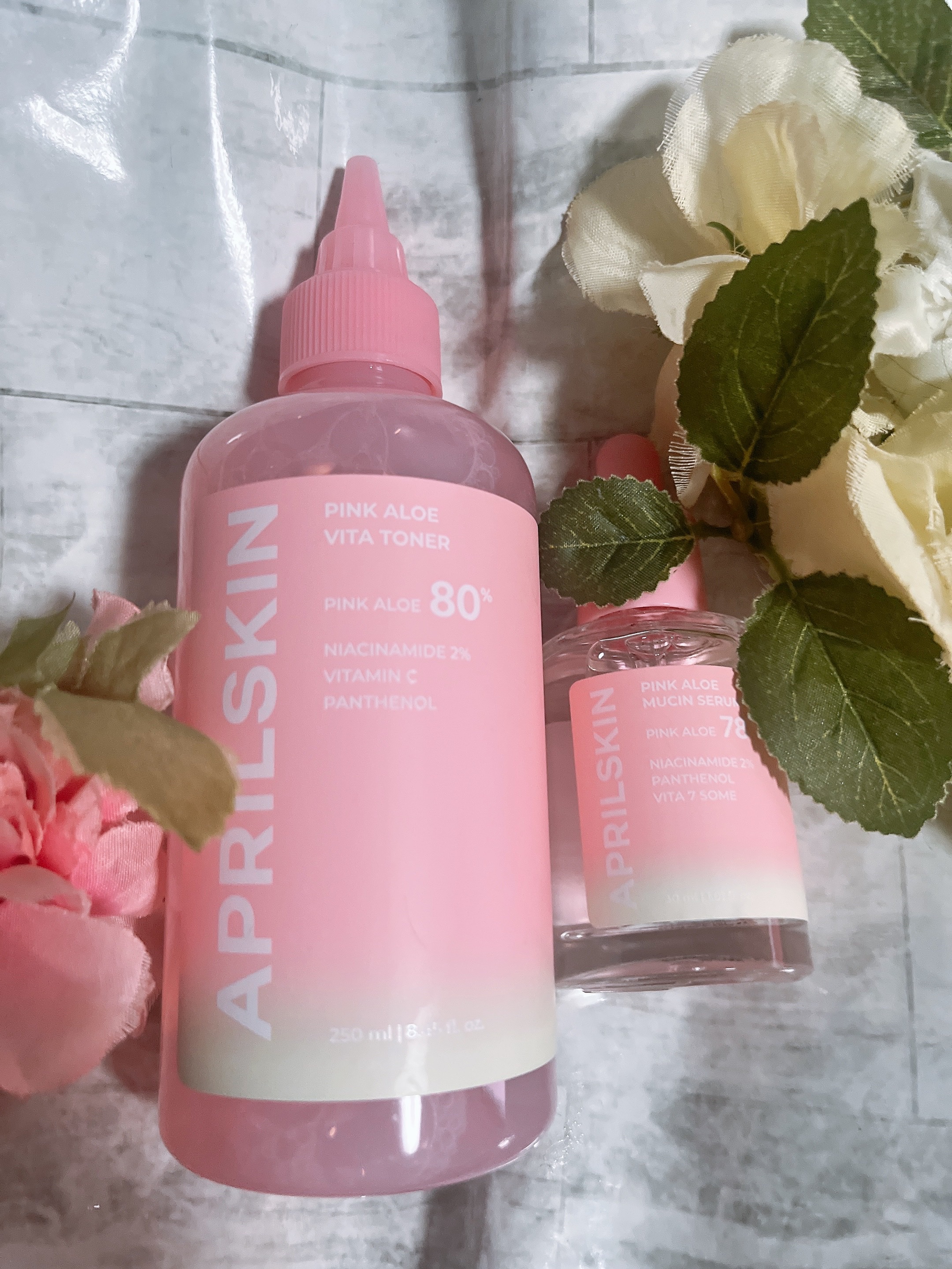 ピンクアロエビタトナー/APRILSKIN/化粧水を使ったクチコミ（1枚目）