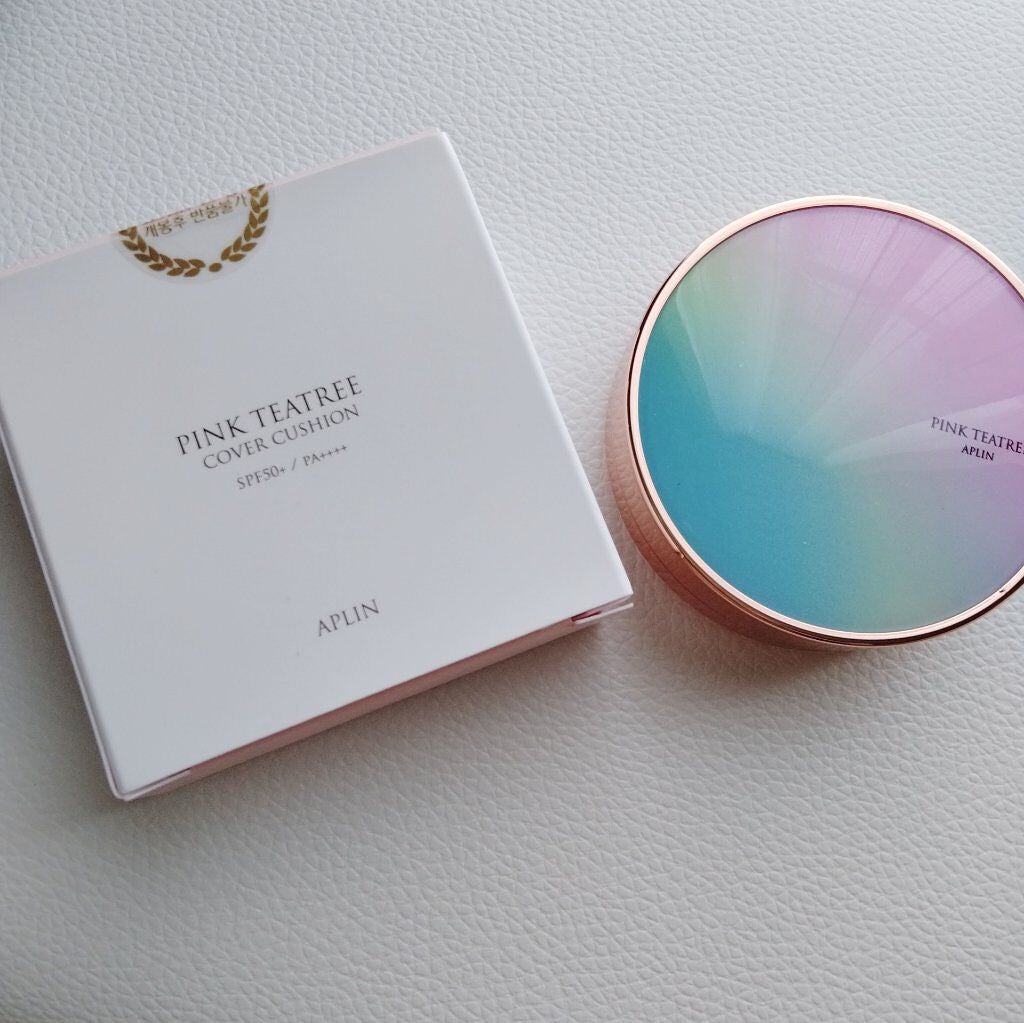 ピンクティーツリーカバークッション/APLIN/クッションファンデーションを使ったクチコミ(1枚目)
