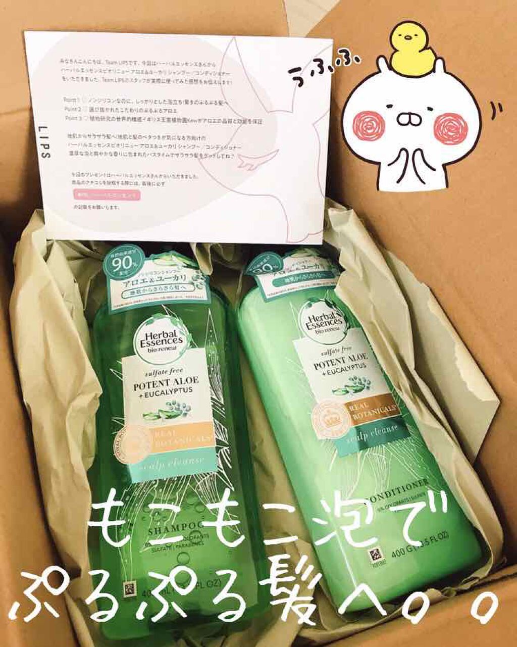 ビオリニュー アロエ＆ユーカリ シャンプー／コンディショナー/ハーバルエッセンス/市販シャンプーを使ったクチコミ（1枚目）