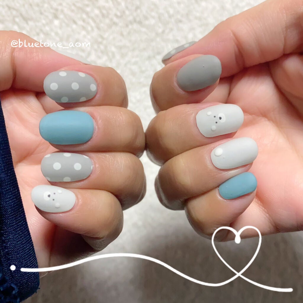 セミキュアジェルネイル(ハンド)/ohora/ネイルシールを使ったクチコミ(8枚目)