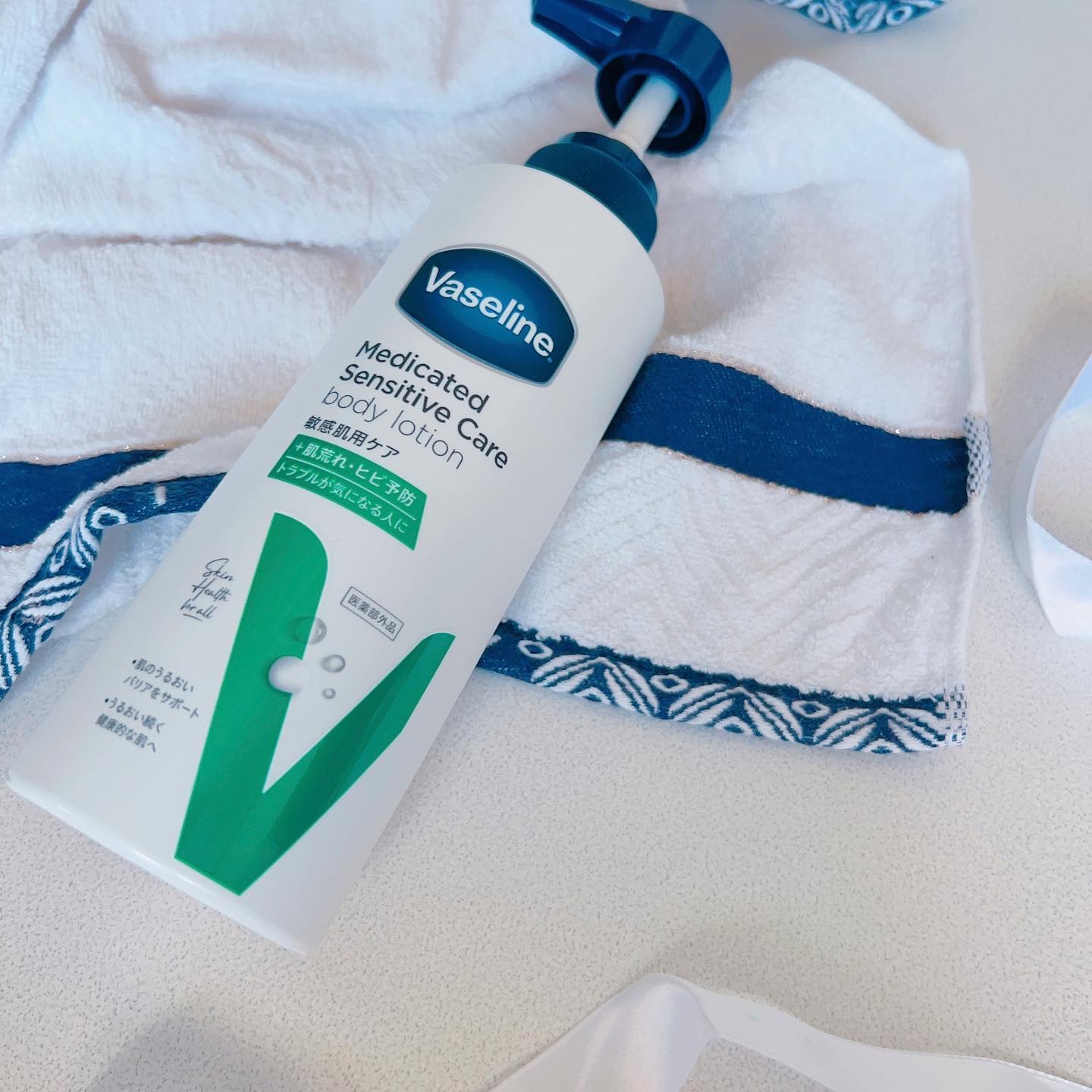メディケイティッド センシティブケア ボディローション うるおいケア <医薬部外品>/ヴァセリン/ボディローションを使ったクチコミ（2枚目）