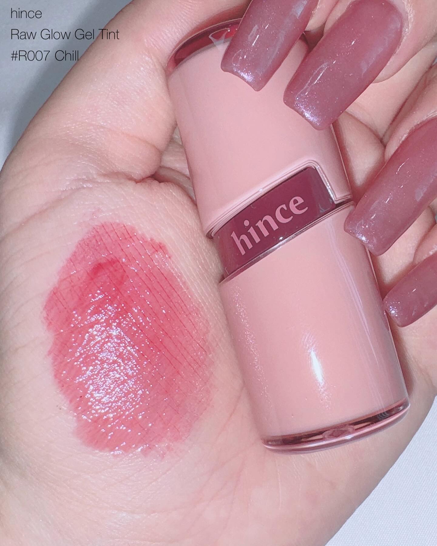 ロウグロウジェルティント R007 チル/hince/リップティントを使ったクチコミ（2枚目）