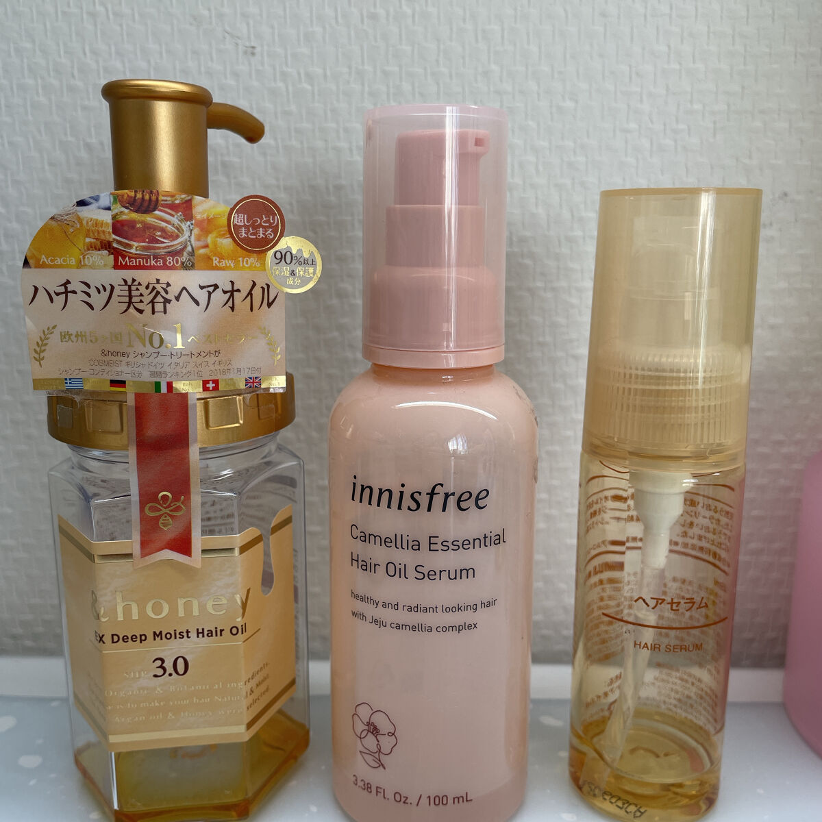 カメリア　エッセンシャル　オイルセラム/innisfree/ヘアオイルを使ったクチコミ（2枚目）