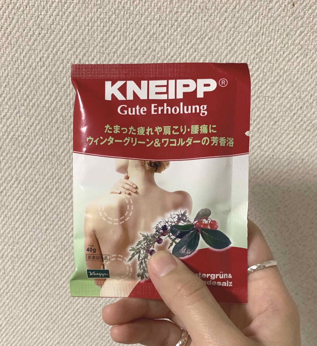 クナイプ グーテエアホールング バスソルト ウィンターグリーン&ワコルダーの香り/クナイプ/無機塩系入浴剤を使ったクチコミ(1枚目)