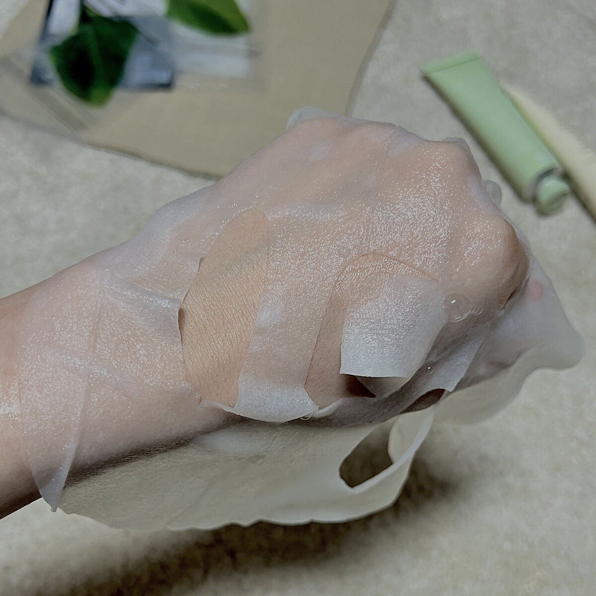 弱酸性pHシートマスク ドクダミフィット/Abib /シートマスク・パックを使ったクチコミ（3枚目）