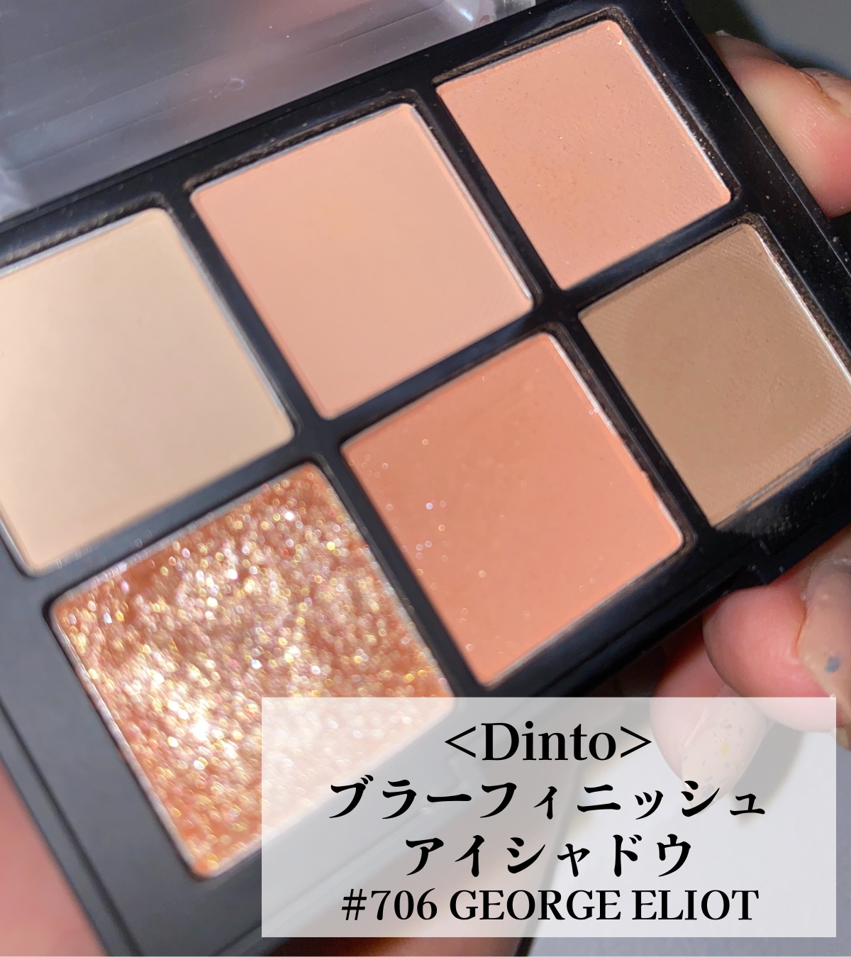 ブラーフィニシュシャドウパレット/Dinto/アイシャドウパレットを使ったクチコミ（2枚目）