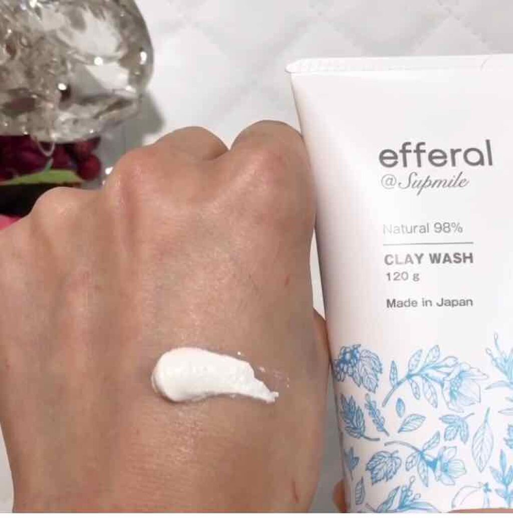 クレイウォッシュ/efferal/洗顔フォームを使ったクチコミ（2枚目）