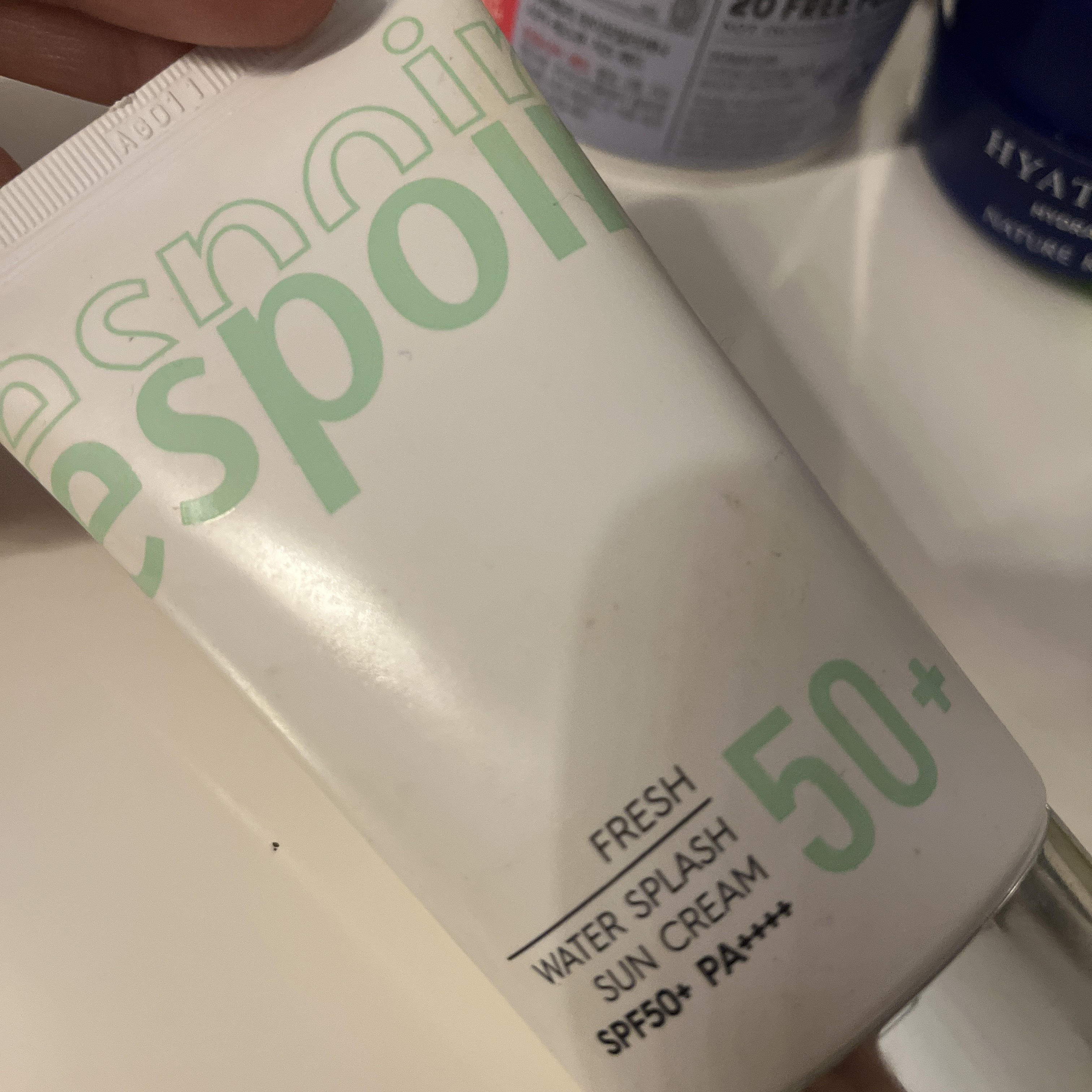 ウォータースプラッシュ サンクリーム フレッシュ CICA/espoir/化粧下地を使ったクチコミ（1枚目）