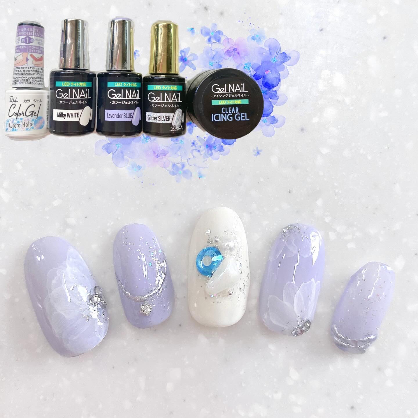 ジェルネイル（ライト対応）/セリア/ジェルネイルを使ったクチコミ（1枚目）