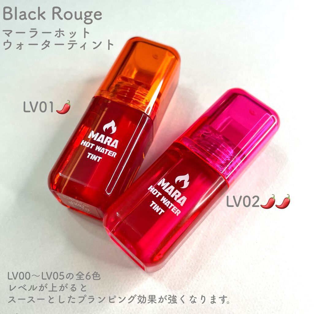 マーラーホットウォーターティント/BLACK ROUGE/リップティントを使ったクチコミ（2枚目）
