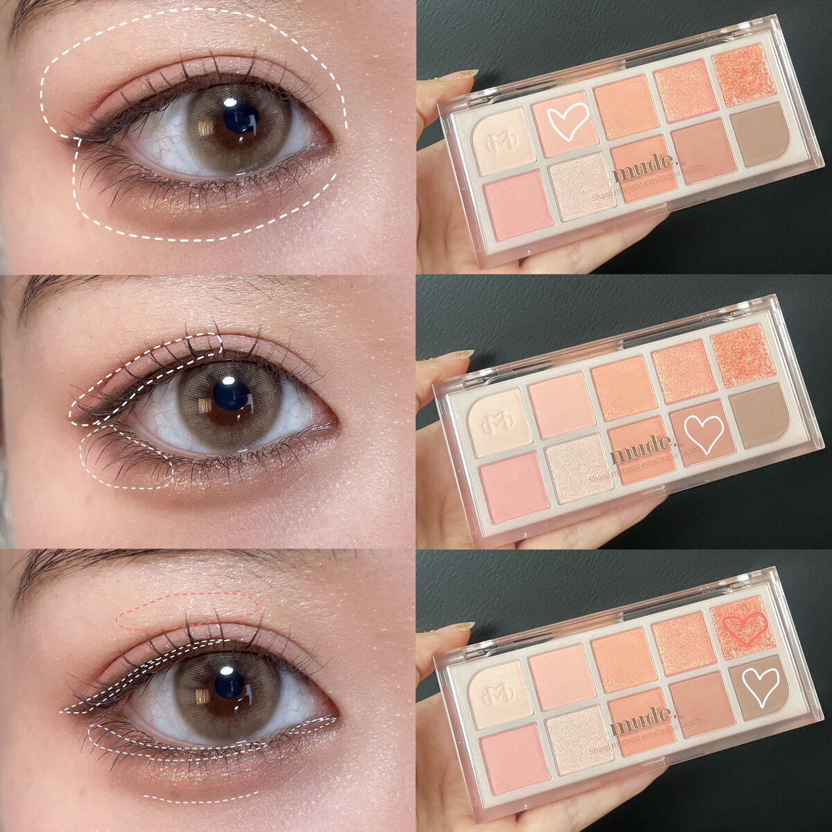 MDショールモーメント アイシャドウパレット/mude./アイシャドウパレットを使ったクチコミ（2枚目）