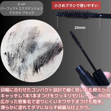 パーフェクトエクステンション マスカラ/D-UP/マスカラを使ったクチコミ(5枚目)
