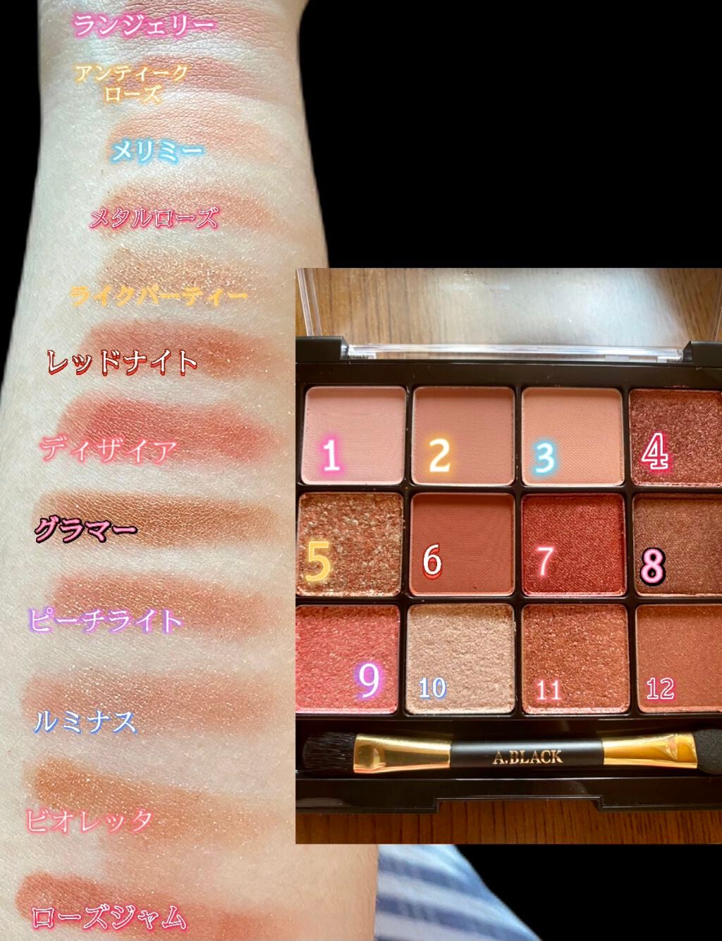 グラムチェンジマルチパレット/A.BLACK/マルチパレットを使ったクチコミ(5枚目)