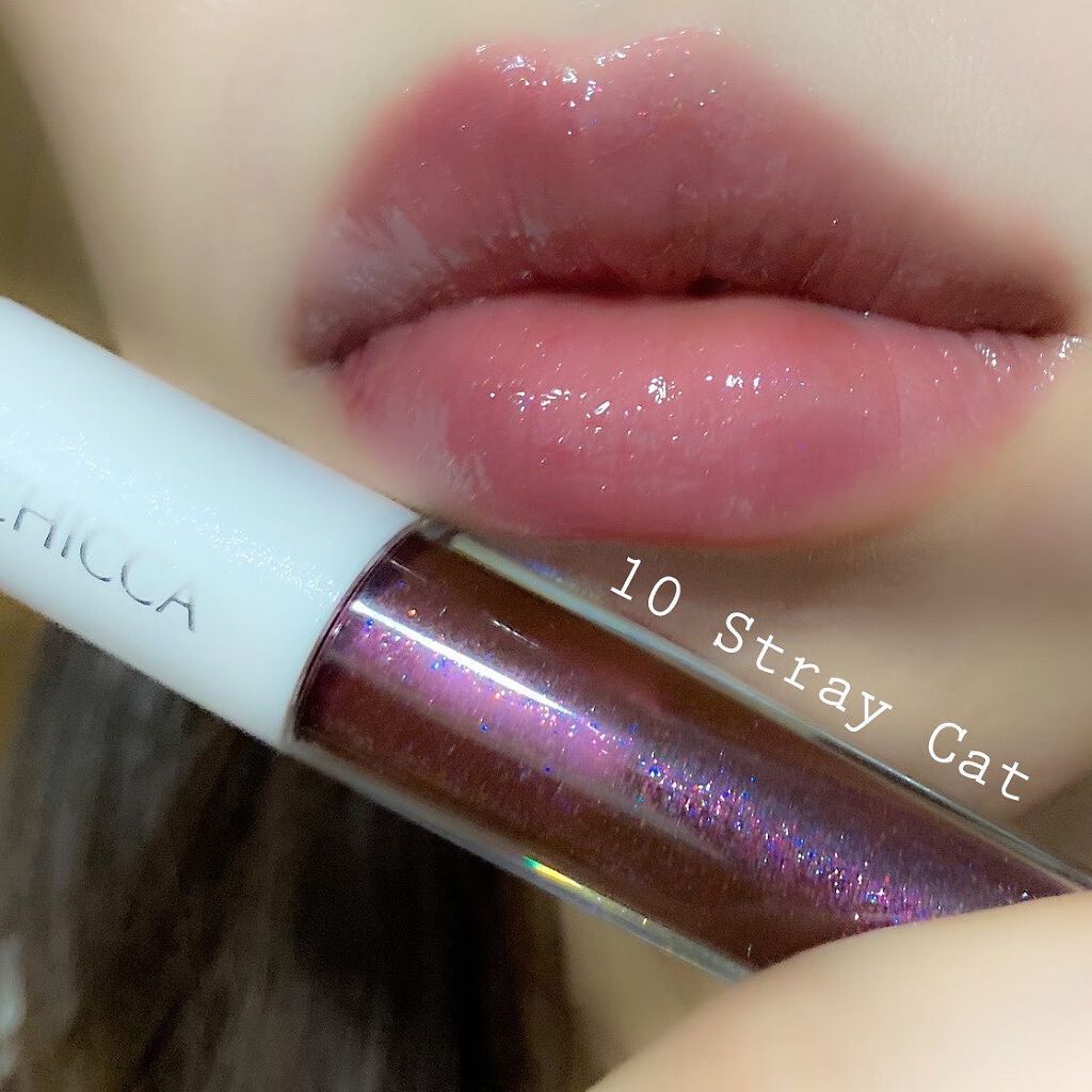 メスメリック グラスリップオイル/CHICCA/リップグロスを使ったクチコミ(4枚目)