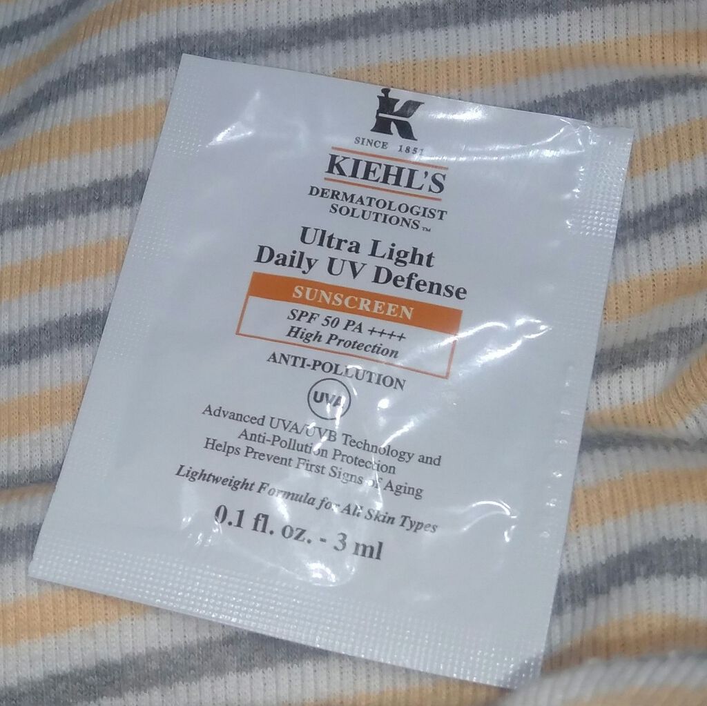 キールズ DS UVディフェンス アドバンスト SPF50・PA++++/Kiehl's/化粧下地を使ったクチコミ（1枚目）
