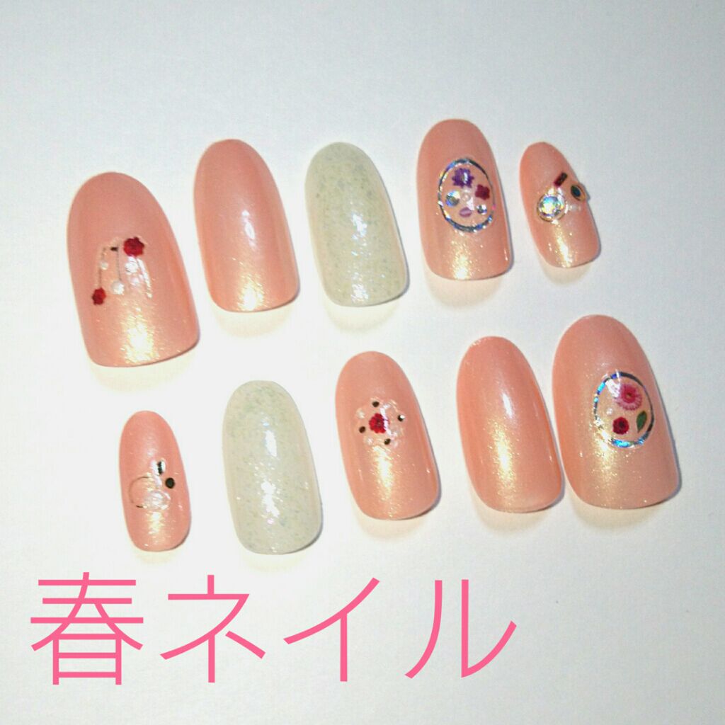 ネイルシール/セリア/ネイルシールを使ったクチコミ（1枚目）