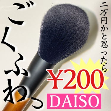 ごくふわブラシ/DAISO/メイクブラシを使ったクチコミ（1枚目）