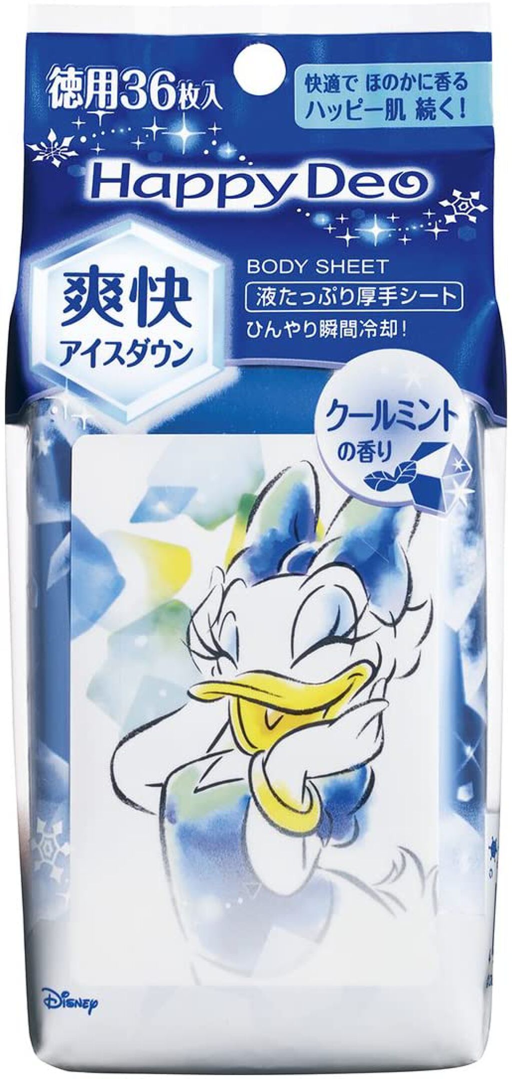ハッピーデオ ボディシート 氷冷アイスダウン クールミント