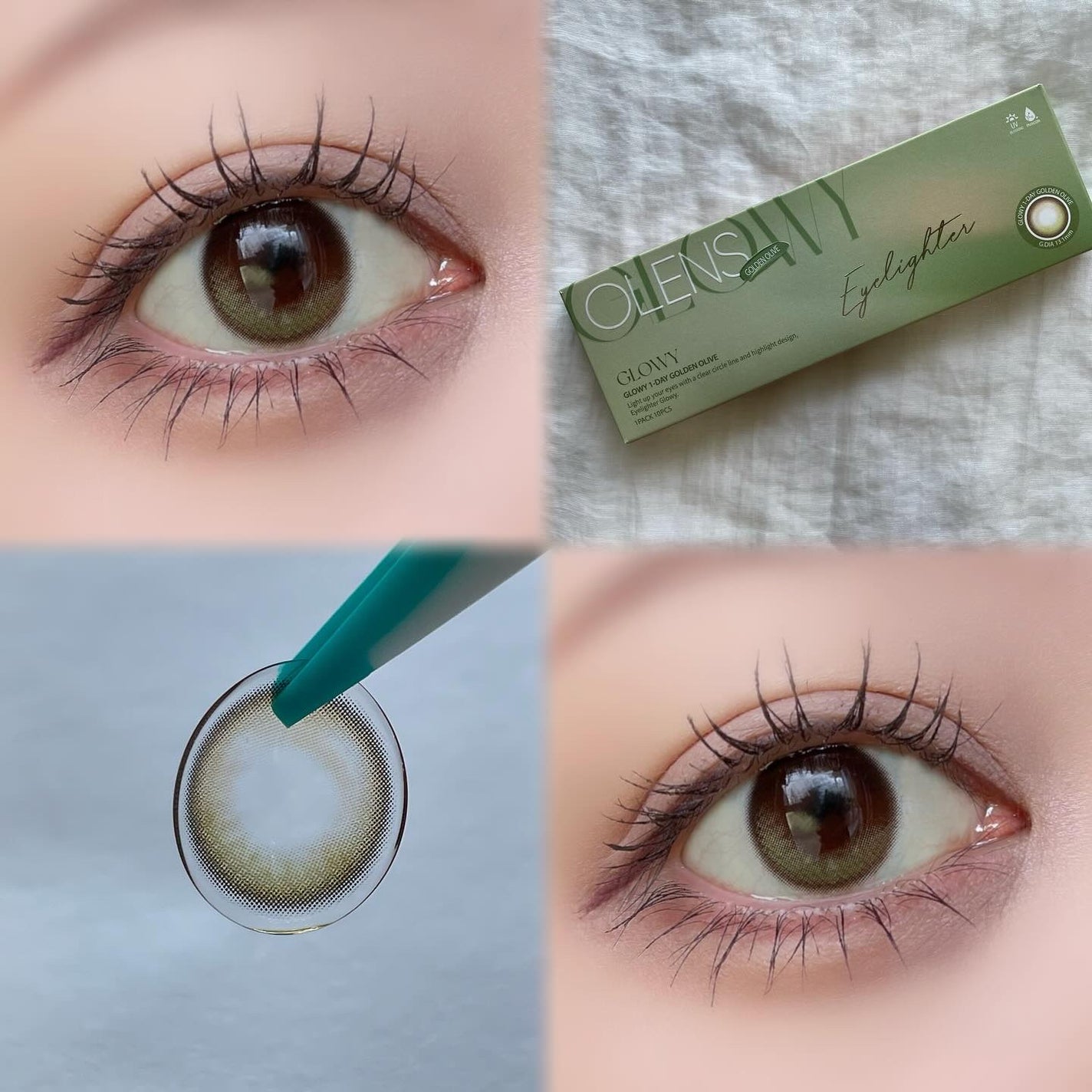 Glowy 1day/OLENS/ワンデー(1DAY)カラコンを使ったクチコミ(3枚目)
