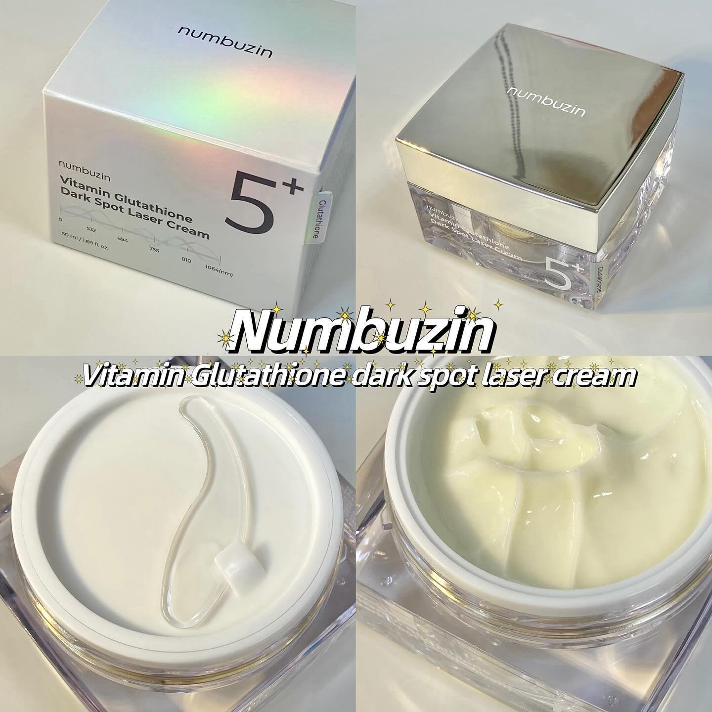 5番 白玉グルタチオンCメラゼロクリーム/numbuzin/フェイスクリームを使ったクチコミ（1枚目）