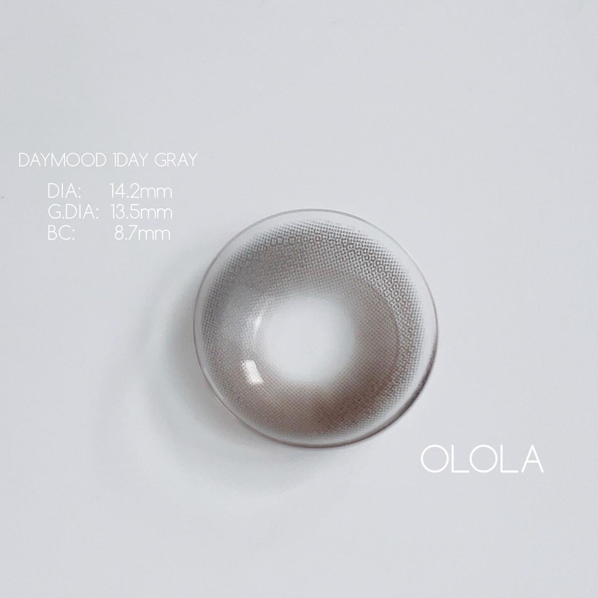 デームードワンデー(DAYMOOD 1day) 02 グレー/OLOLA/ワンデー（１DAY）カラコンを使ったクチコミ（3枚目）