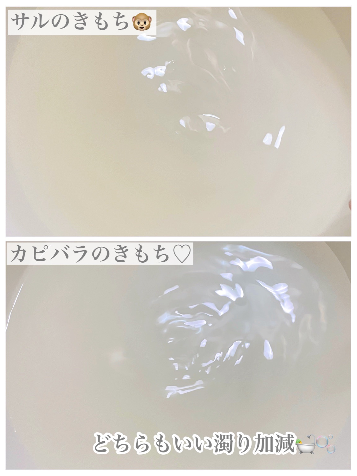 薬用入浴剤 カピバラのきもち/キモチ/無機塩系入浴剤を使ったクチコミ（2枚目）