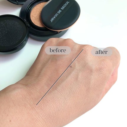 ジャビンドゥソウル ウインクファンデーションパクト 22 COVER SAND(カバーサンド)/Javin De Seoul/クッションファンデーションを使ったクチコミ(3枚目)
