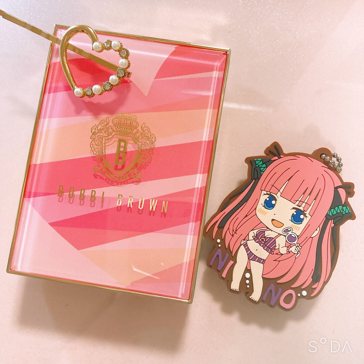 ハイライティング パウダー デュオ(LOVES RADIANCE COLLECTION) L02 ピンクグロウ/BOBBI BROWN/パウダーハイライトを使ったクチコミ（2枚目）