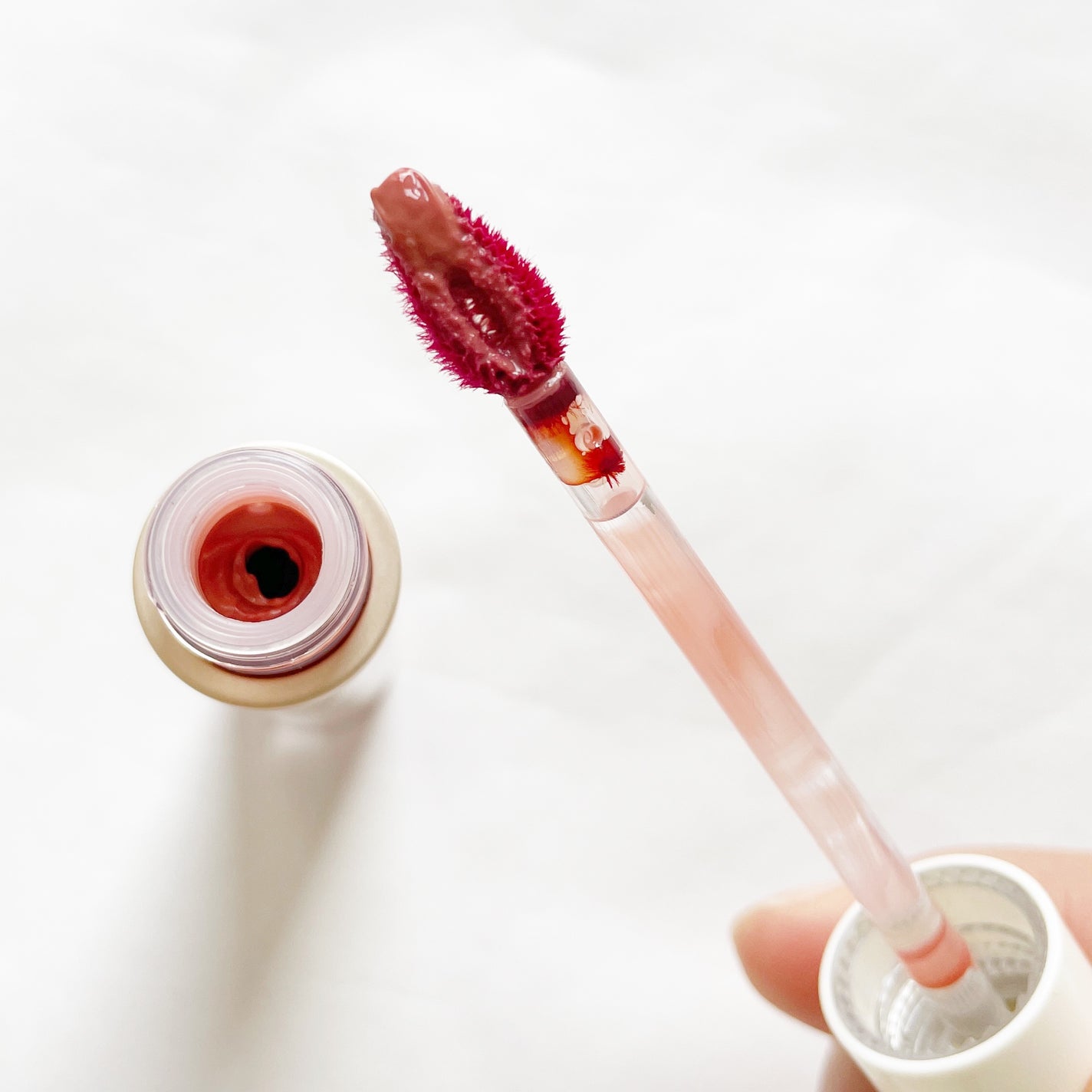 ムードインハンサーウォーターリキッドグロウ/hince/口紅を使ったクチコミ(4枚目)