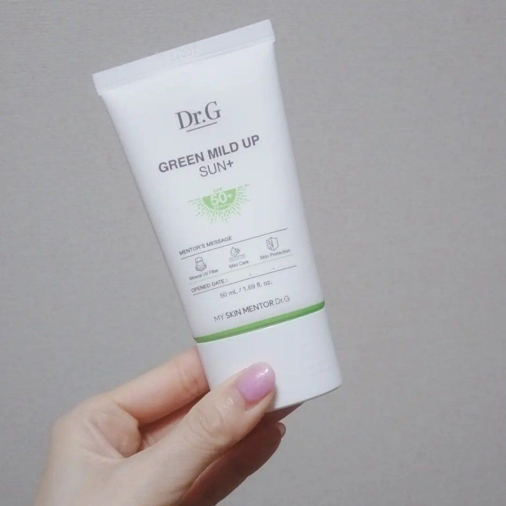 グリーンマイルドアップサンプラス/Dr.G/日焼け止めクリームを使ったクチコミ（2枚目）