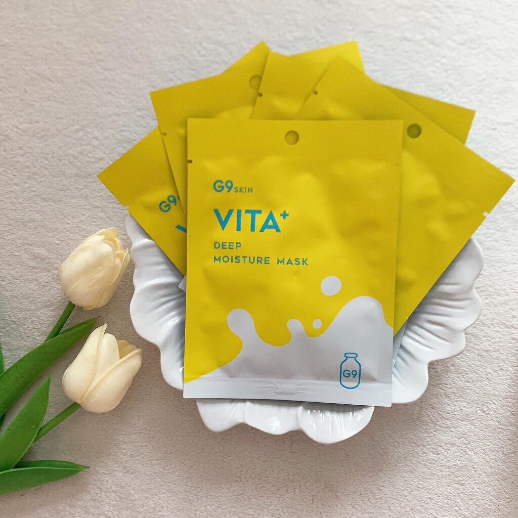 ビタプラス ディープモイスチャーマスク/G9SKIN/シートマスク・パックを使ったクチコミ（2枚目）