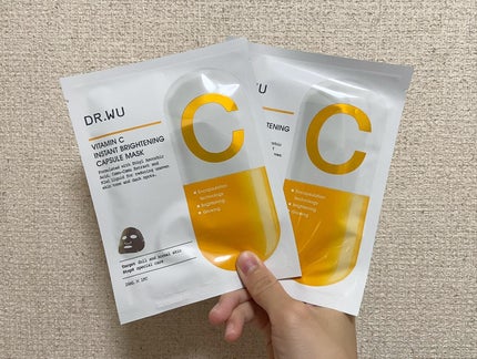 カプセルマスク ブライトニング Vit C<フェイスマスク>/DR.WU/シートマスク・パックを使ったクチコミ(2枚目)