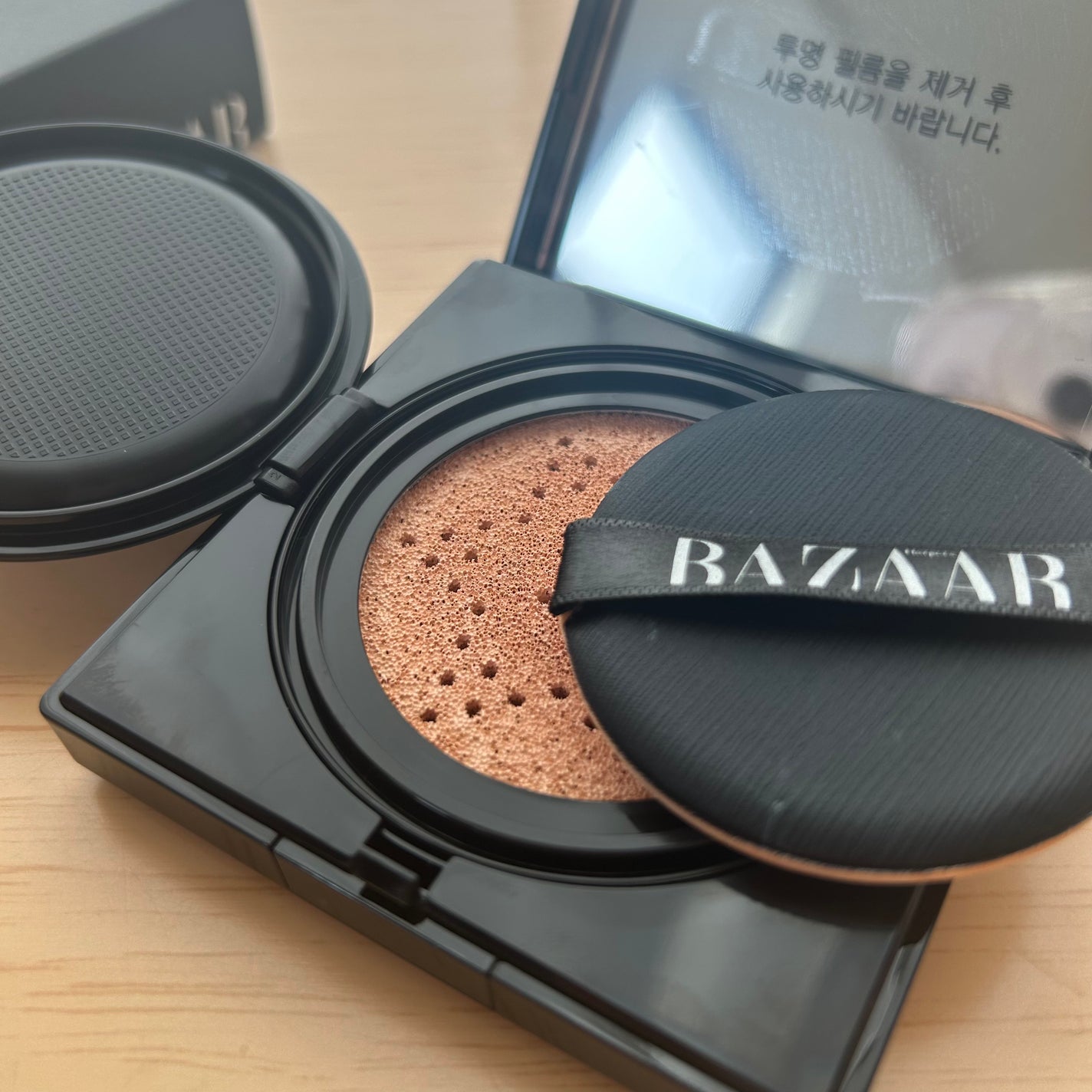 アクア スキン フィット クッション ファンデーション/Harper's BAZAAR Cosmetics/クッションファンデーションを使ったクチコミ(2枚目)