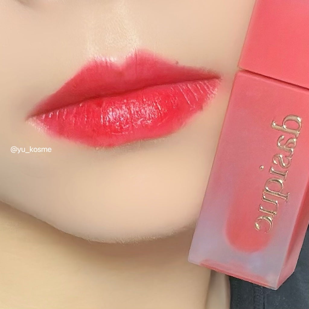 クリームドゥローズティント/dasique/リップティントを使ったクチコミ(3枚目)