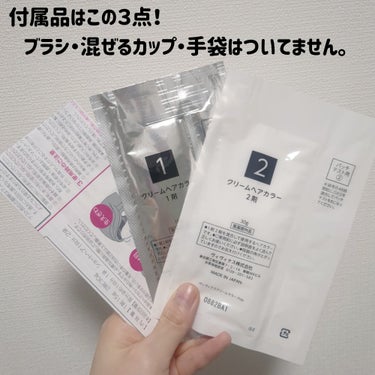 DAISO UPRIDE クリームヘアカラーのクチコミ「黒髪にはそんなに染まらないだろうなーと思い
ネタとして購入😂


DAISO
UPRIDE ク.....」（2枚目）