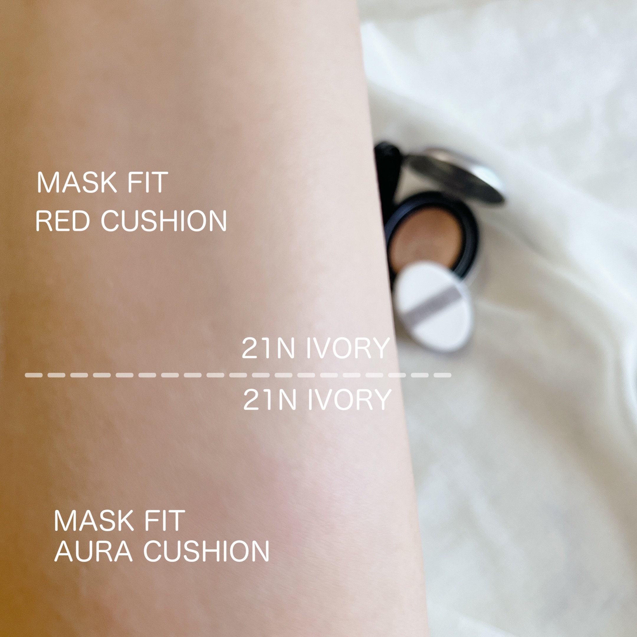 マスク フィット レッド クッション/TIRTIR(ティルティル)/クッションファンデーションを使ったクチコミ（2枚目）