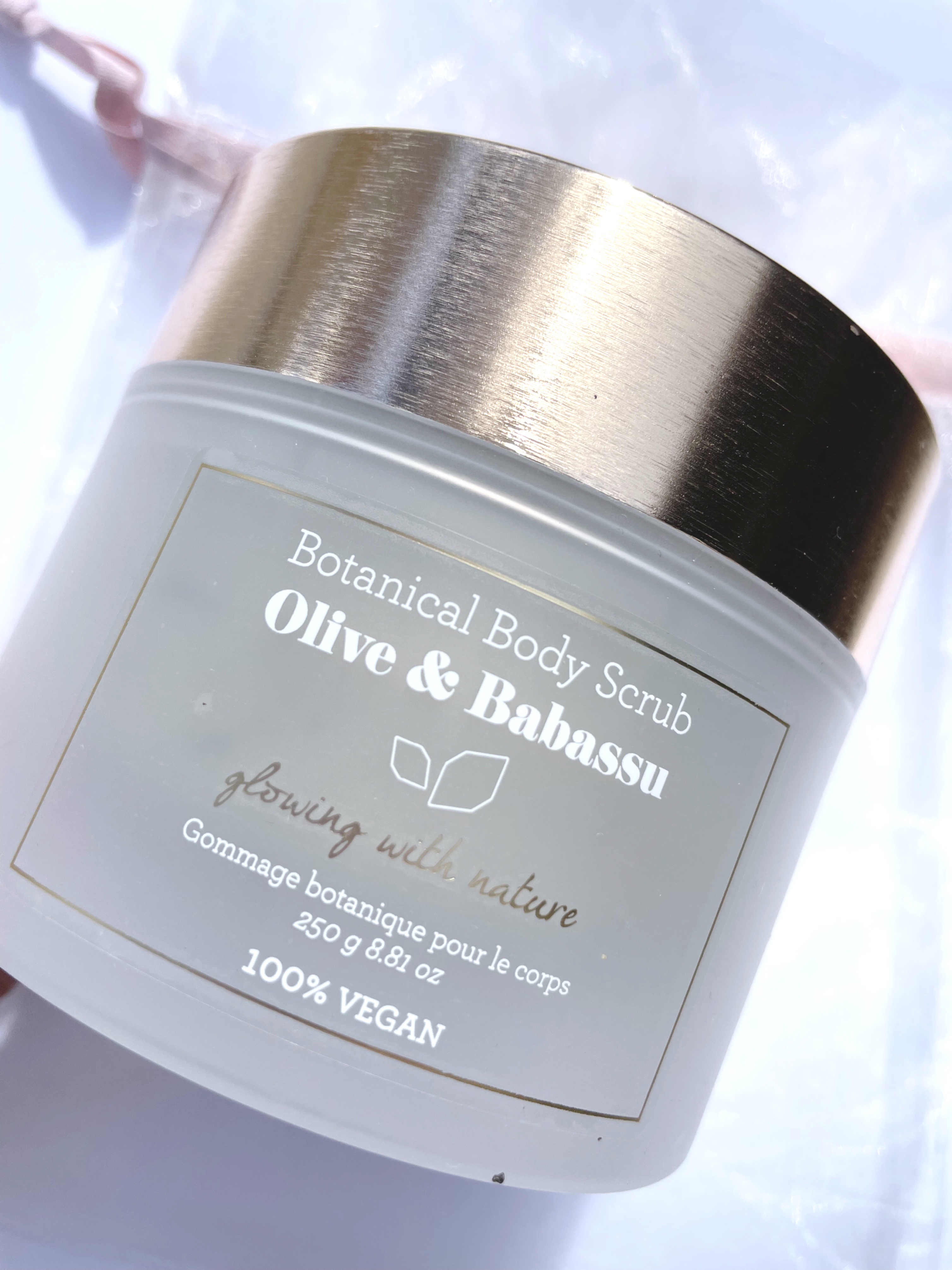 オリーブ＆ババス ボタニカル ボディスクラブ/Laline/ボディスクラブを使ったクチコミ（1枚目）
