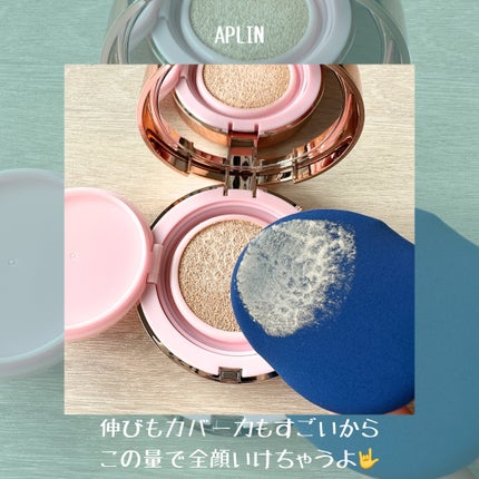 ピンクティーツリーカバークッション/APLIN/クッションファンデーションを使ったクチコミ(4枚目)
