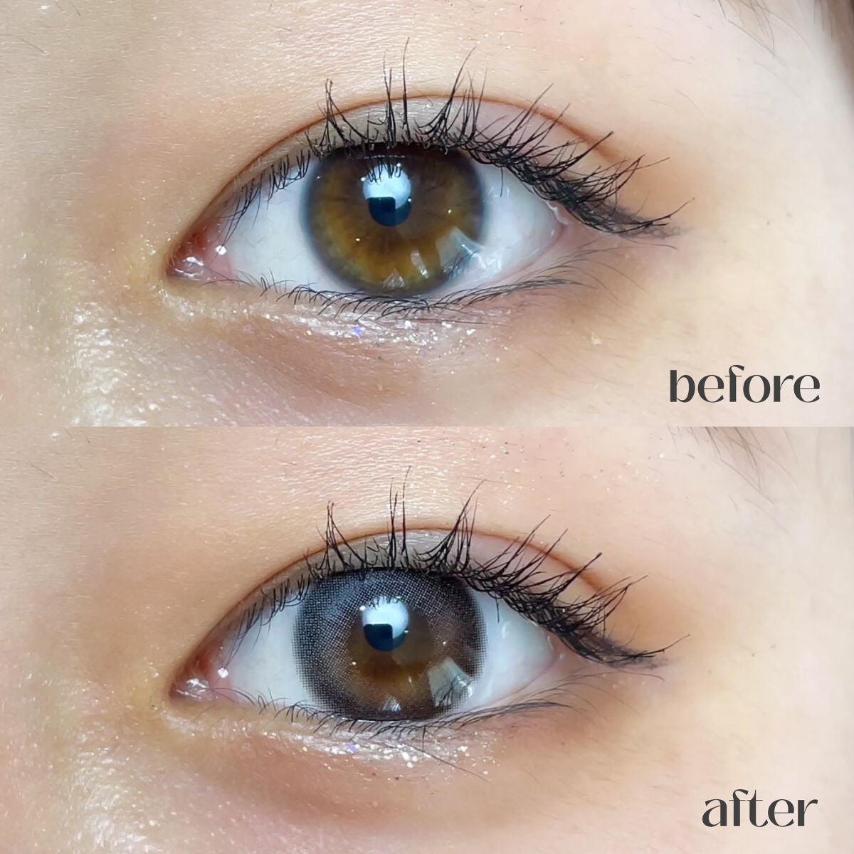 デームードグレーマンスリー (DAYMOOD GRAY monthly)/OLOLA/1ヶ月(1MONTH)カラコンを使ったクチコミ(4枚目)