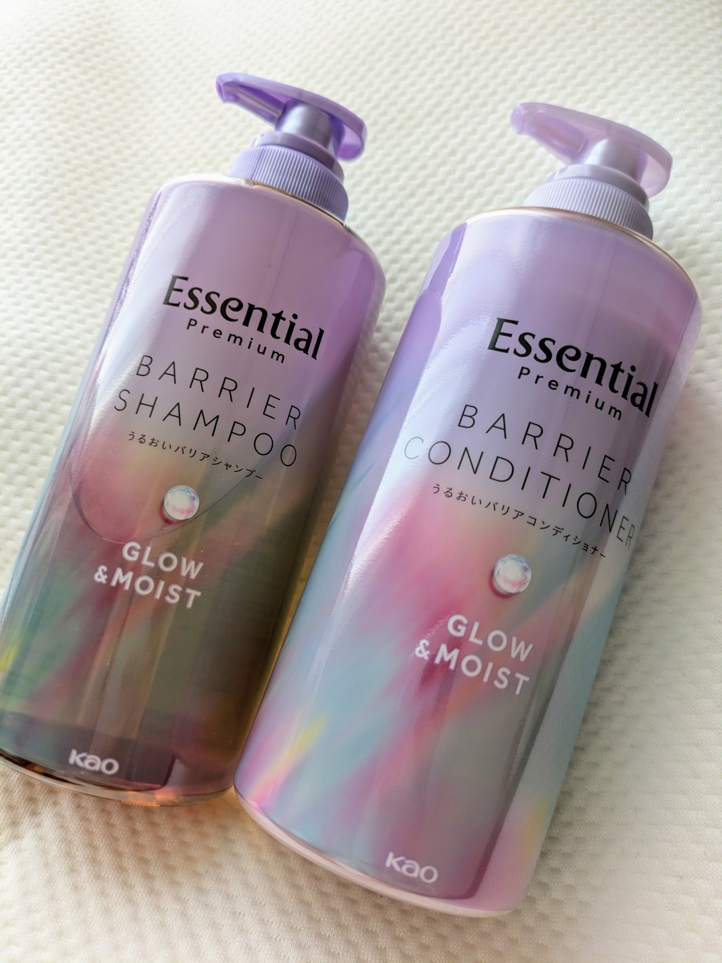 エッセンシャル プレミアム うるおいバリアシャンプー/コンディショナー グロウ&モイスト/エッセンシャル/市販シャンプーを使ったクチコミ(2枚目)